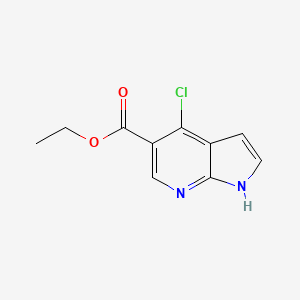 molecular formula C10H9ClN2O2 B1487741 Ethyl 4-chloro-1H-pyrrolo[2,3-b]pyridine-5-carboxylate CAS No. 885500-55-0