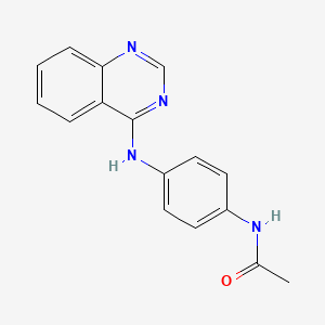molecular formula C16H14N4O B14877467 N-[4-(quinazolin-4-ylamino)phenyl]acetamide 