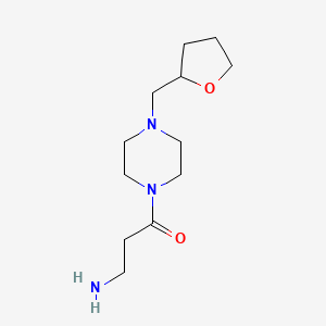 molecular formula C12H23N3O2 B1487747 3-Amino-1-{4-[(oxolan-2-yl)methyl]piperazin-1-yl}propan-1-one CAS No. 1183091-74-8