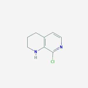 molecular formula C8H9ClN2 B1487755 8-Chloro-1,2,3,4-tetrahydro-1,7-naphthyridine CAS No. 1086392-56-4