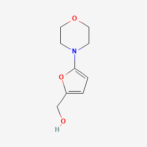 molecular formula C9H13NO3 B14877563 (5-Morpholinofuran-2-yl)methanol 