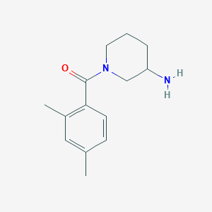 molecular formula C14H20N2O B1487760 1-(2,4-Dimethylbenzoyl)piperidin-3-amine CAS No. 1275901-17-1