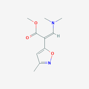 molecular formula C10H14N2O3 B1487763 Methyl (Z)-3-(dimethylamino)-2-(3-methyl-5-isoxazolyl)-2-propenoate CAS No. 1211577-93-3