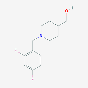 {1-[(2,4-Difluorophenyl)methyl]piperidin-4-yl}methanol