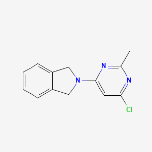 molecular formula C13H12ClN3 B1487767 2-(6-Chloro-2-methylpyrimidin-4-yl)isoindoline CAS No. 1272266-08-6