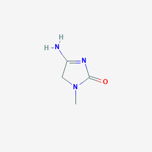 molecular formula C4H7N3O B1487768 4-amino-1-methyl-2,5-dihydro-1H-imidazol-2-one CAS No. 1190594-65-0