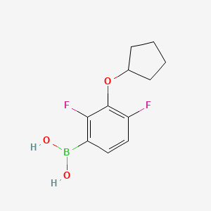 molecular formula C11H13BF2O3 B1487773 3-(Cyclopentyloxy)-2,4-difluorophenylboronic acid CAS No. 1629971-64-7