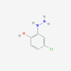 molecular formula C6H7ClN2O B1487777 4-Chloro-2-hydrazinylphenol CAS No. 23274-86-4