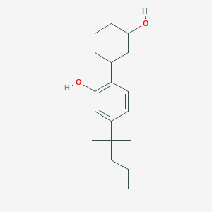 molecular formula C18H28O2 B148778 2-(3-Hydroxycyclohexyl)-5-(2-methylpentan-2-yl)phenol CAS No. 132296-18-5