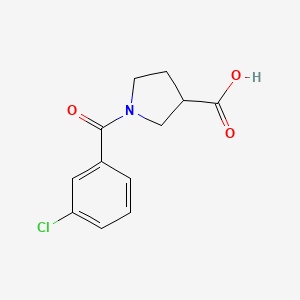 1-(3-Chlorobenzoyl)pyrrolidine-3-carboxylic acid