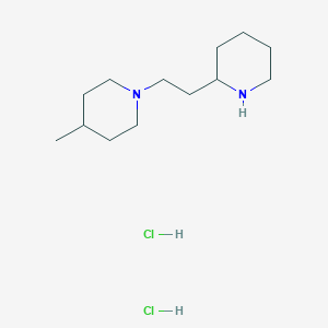 molecular formula C13H27ClN2 B1487787 4-Methyl-1-[2-(2-piperidinyl)ethyl]piperidine dihydrochloride CAS No. 1219980-69-4