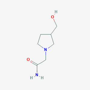 2-[3-(Hydroxymethyl)pyrrolidin-1-yl]acetamide