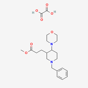 Methyl 3-(1-benzyl-4-morpholin-4-ylpiperidin-3-yl)propanoate oxalate