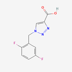 1-[(2,5-difluorophenyl)methyl]-1H-1,2,3-triazole-4-carboxylic acid