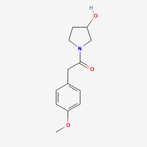 1-(3-Hydroxypyrrolidin-1-yl)-2-(4-methoxyphenyl)ethan-1-one