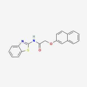 molecular formula C19H14N2O2S B14877998 N-(benzo[d]thiazol-2-yl)-2-(naphthalen-2-yloxy)acetamide 