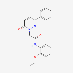 molecular formula C20H19N3O3 B14878060 N-(2-ethoxyphenyl)-2-(6-oxo-3-phenylpyridazin-1(6H)-yl)acetamide 