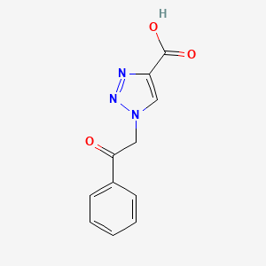 1-(2-oxo-2-phenylethyl)-1H-1,2,3-triazole-4-carboxylic acid