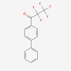 molecular formula C15H9F5O B14878119 Biphenyl-4-yl perfluoroethyl ketone 