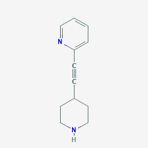 molecular formula C12H14N2 B14878146 2-(Piperidin-4-ylethynyl)pyridine 