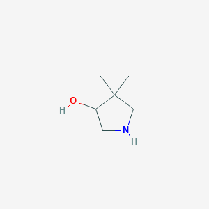 molecular formula C6H13NO B1487816 4,4-Dimethylpyrrolidin-3-ol CAS No. 1186299-11-5