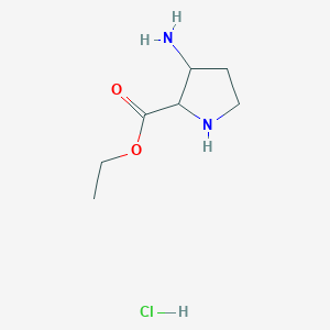 Ethyl 3-aminopyrrolidine-2-carboxylate hydrochloride