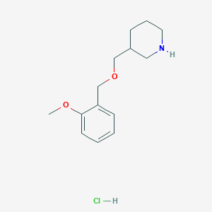 3-{[(2-Methoxybenzyl)oxy]methyl}piperidine hydrochloride
