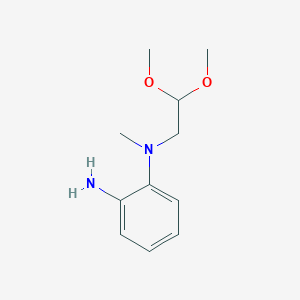 molecular formula C11H18N2O2 B14878237 N1-(2,2-dimethoxyethyl)-N1-methylbenzene-1,2-diamine 