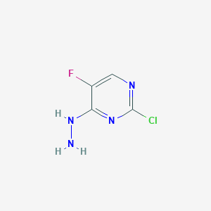 molecular formula C4H4ClFN4 B1487824 2-Chloro-5-fluoro-4-hydrazinylpyrimidine CAS No. 1314936-62-3