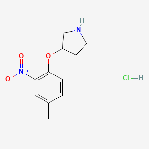 3-(4-Methyl-2-nitrophenoxy)pyrrolidine hydrochloride