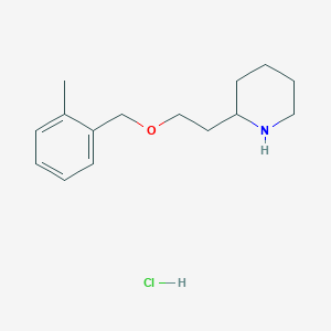 2-{2-[(2-Methylbenzyl)oxy]ethyl}piperidine hydrochloride