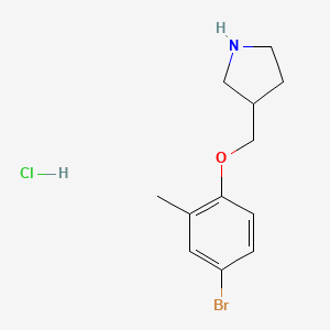 3-[(4-Bromo-2-methylphenoxy)methyl]pyrrolidine hydrochloride