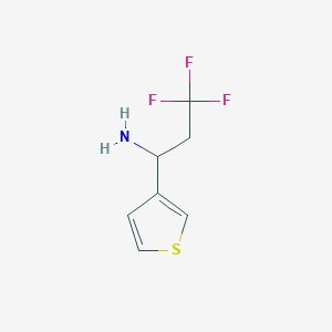3,3,3-Trifluoro-1-(thiophen-3-yl)propan-1-amine