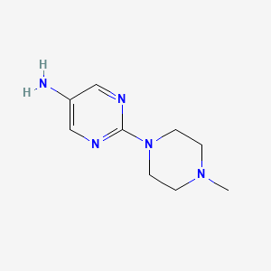molecular formula C9H15N5 B1487838 2-(4-Methylpiperazin-1-yl)pyrimidin-5-amine CAS No. 943757-74-2