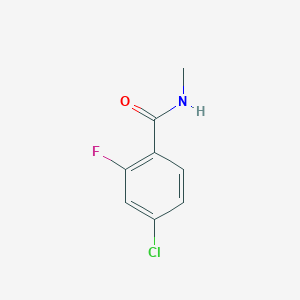 molecular formula C8H7ClFNO B1487841 4-chloro-2-fluoro-N-methylbenzamide CAS No. 1343038-33-4