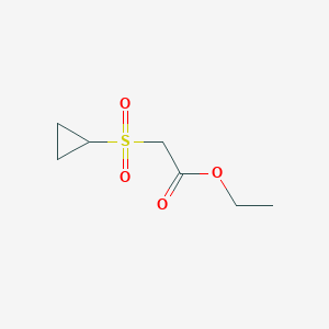 molecular formula C7H12O4S B1487843 Ethyl 2-(Cyclopropylsulfonyl)acetate CAS No. 1349719-17-0