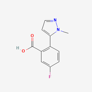 5-fluoro-2-(1-methyl-1H-pyrazol-5-yl)benzoic acid