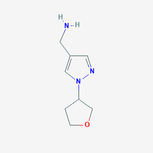 [1-(oxolan-3-yl)-1H-pyrazol-4-yl]methanamine
