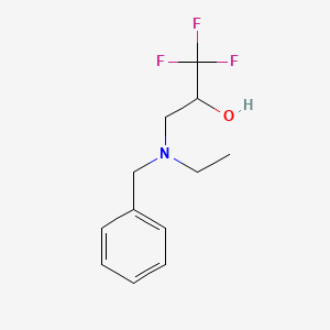3-[Benzyl(ethyl)amino]-1,1,1-trifluoropropan-2-ol