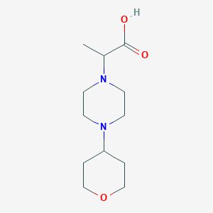 2-[4-(Oxan-4-yl)piperazin-1-yl]propanoic acid