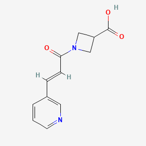 (E)-1-(3-(pyridin-3-yl)acryloyl)azetidine-3-carboxylic acid