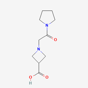 1-[2-Oxo-2-(pyrrolidin-1-yl)ethyl]azetidine-3-carboxylic acid