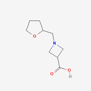 1-[(Oxolan-2-yl)methyl]azetidine-3-carboxylic acid