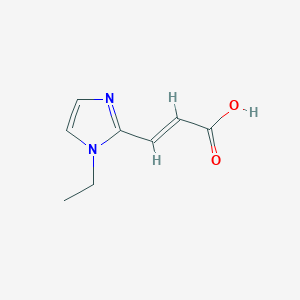 3-(1-ethyl-1H-imidazol-2-yl)prop-2-enoic acid