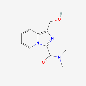 molecular formula C11H13N3O2 B14878630 1-(hydroxymethyl)-N,N-dimethylimidazo[1,5-a]pyridine-3-carboxamide 