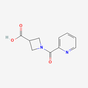 molecular formula C10H10N2O3 B1487864 1-Picolinoylazetidine-3-carboxylic acid CAS No. 1343993-46-3