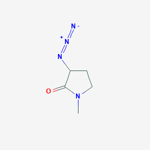 molecular formula C5H8N4O B1487865 3-Azido-1-methylpyrrolidin-2-one CAS No. 33693-59-3