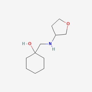 molecular formula C11H21NO2 B1487869 1-{[(Oxolan-3-yl)amino]methyl}cyclohexan-1-ol CAS No. 1487874-45-2