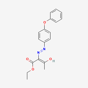 molecular formula C18H18N2O4 B14878739 ethyl (2E)-3-oxo-2-[2-(4-phenoxyphenyl)hydrazinylidene]butanoate 