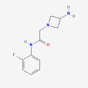 2-(3-aminoazetidin-1-yl)-N-(2-fluorophenyl)acetamide